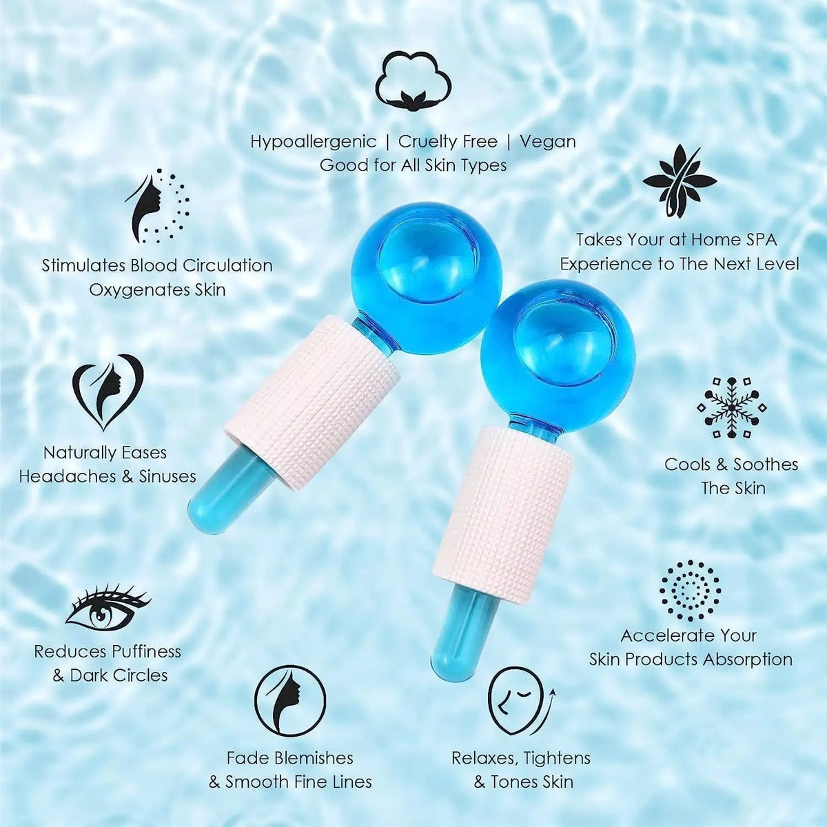 Beauty Crystal Face Roller Ball