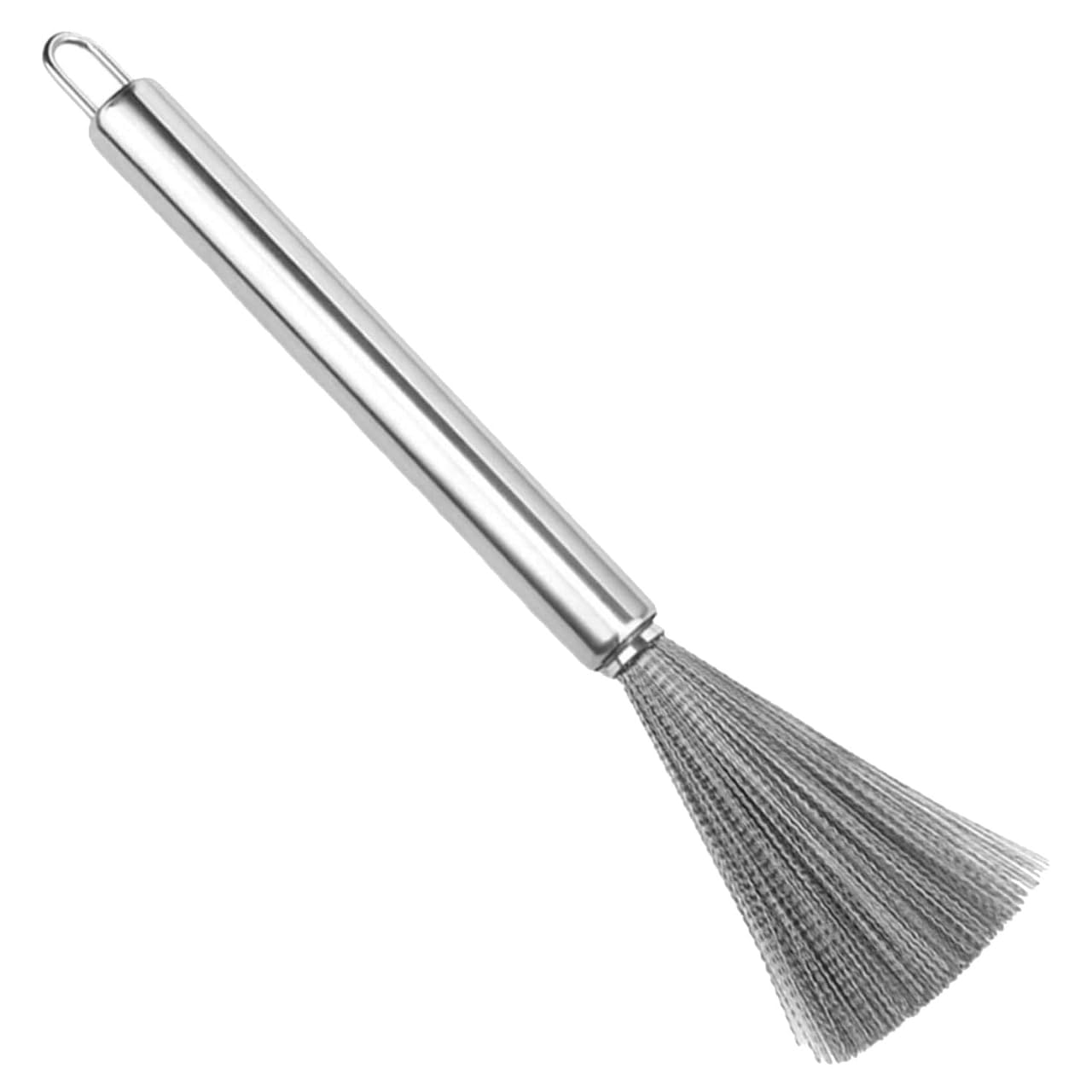 Stainless Steel Wire Cleaning Brush with Long Handle | Kitchen Pan & Pot Scrubber (Pack of 2)
