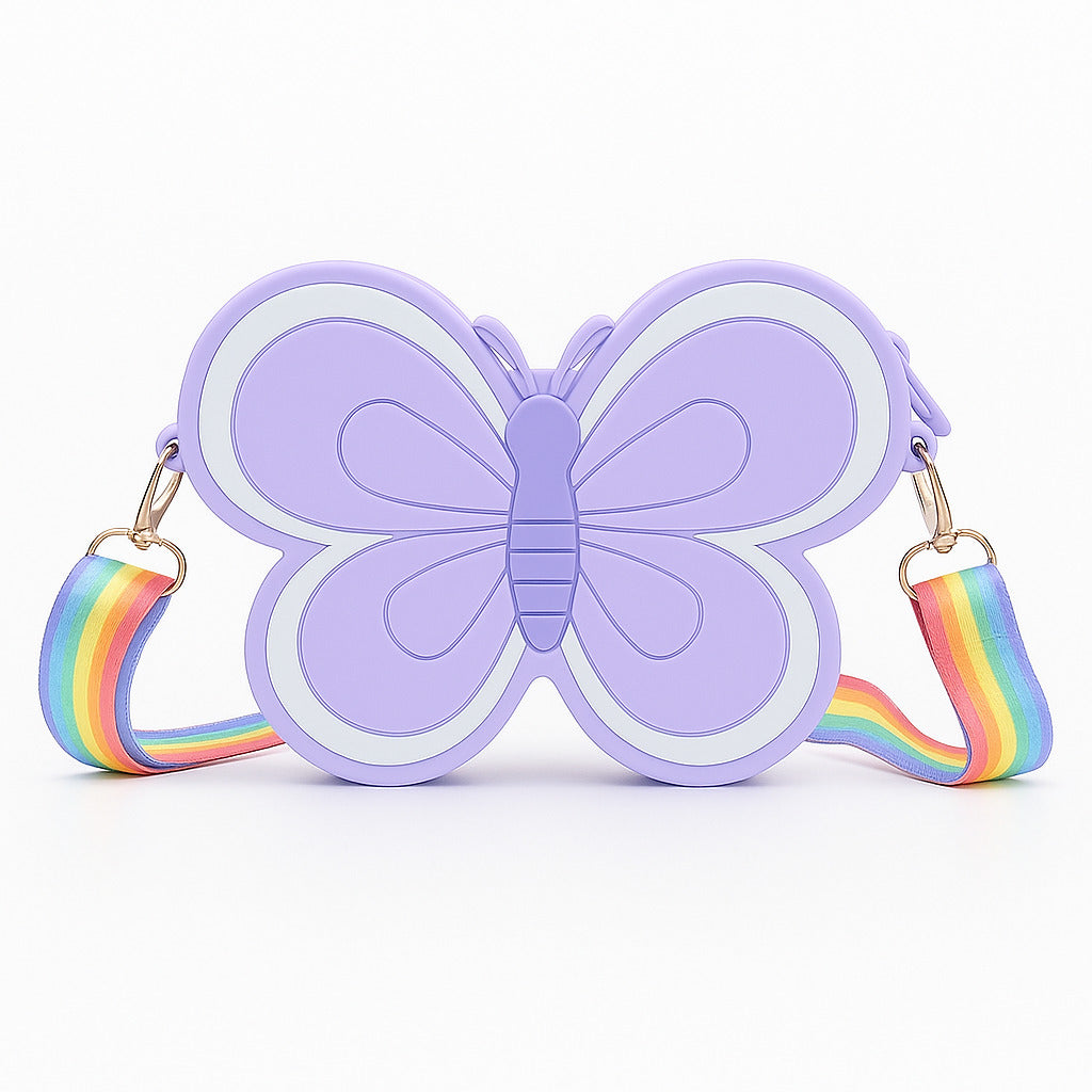 Portable Cute Phone Sling Bag Small Casual Utility Bag Popillon Cartoon Crossbody Purse Mini Mobile Pouch Picnic Bags Kids for School, College and Office