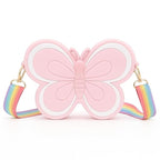 Portable Cute Phone Sling Bag Small Casual Utility Bag Popillon Cartoon Crossbody Purse Mini Mobile Pouch Picnic Bags Kids for School, College and Office
