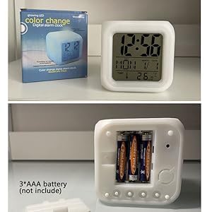Color Change Digital Alarm Clock