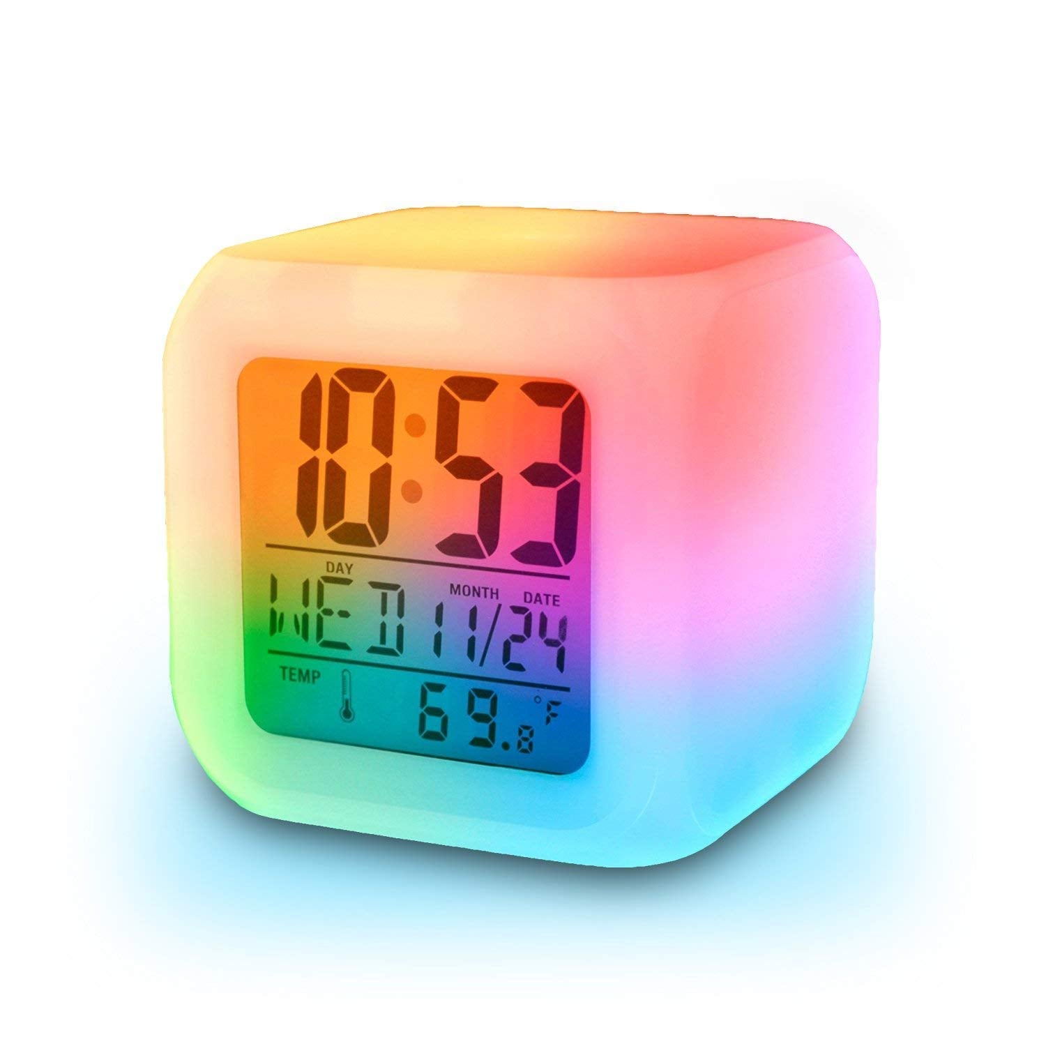 Color Change Digital Alarm Clock