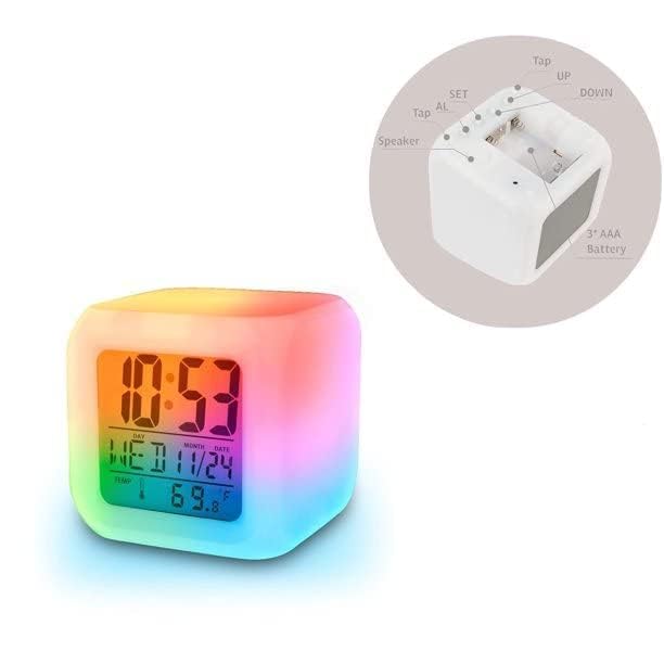 Color Change Digital Alarm Clock