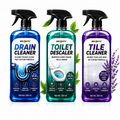 BrightX Drain Cleaner, Toilet Descaler & Tile Cleaner